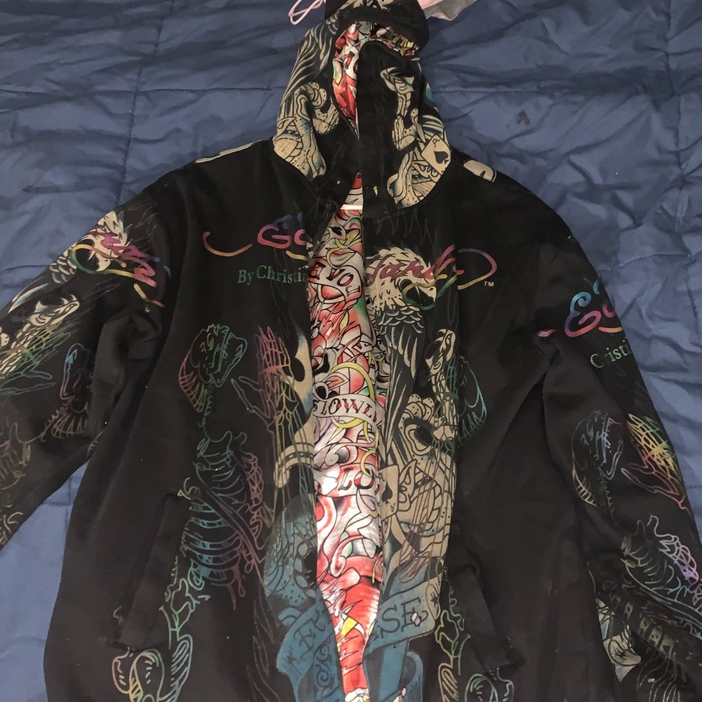 Oversized Ed Hardy Reversible Jacket